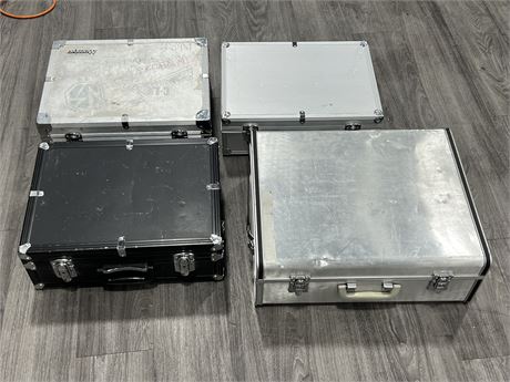 4 TRAVEL CASES (Widest is 22”)
