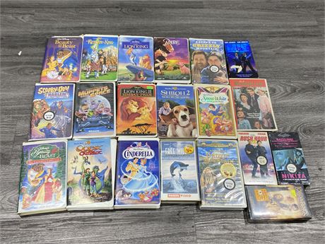 20 VHS TAPES - SOME SEALED