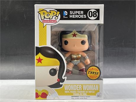 DC SUPER HEROES WONDER WOMAN FUNKO POP LIMITED CHASE EDITION