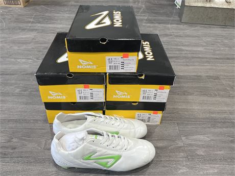5 PAIRS OF NEW NOMIS CLEATS SIZE 15.5 / 11