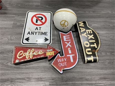 LOT OF DECORATIVE SIGNS
