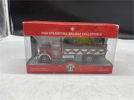 2003 STARBUCKS HOLIDAY COLLECTABLE VINTAGE MACK TRUCK