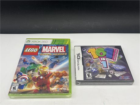 SEALED XBOX360 LEGO MARVEL + SEALED NDS 101 IN 1