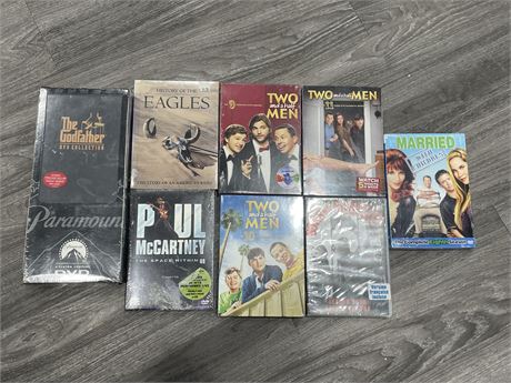 8 SEALED DVD’S INCL: THE GODFATHER COLLECTION