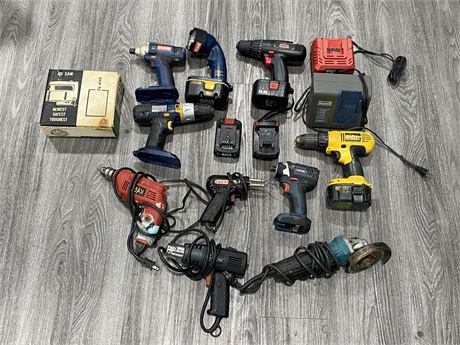 LOT OF POWERTOOLS (Most need charge)