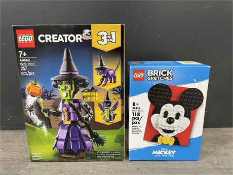 2 BOXES OF LEGO - MICKEY MOUSE & MYSTIC WITCH