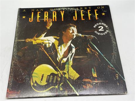 JERRY JEFF - A MAN MUST CARRY ON 2 LP’S - EXCELLENT (E)