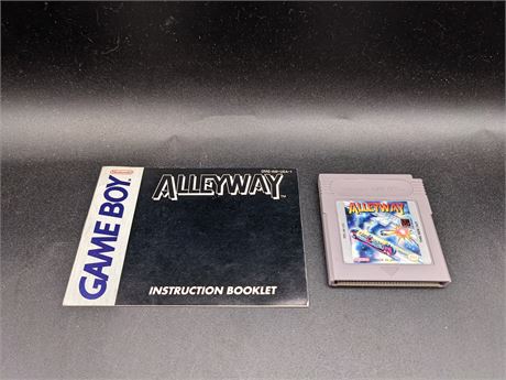 ALLEYWAY - WITH MANUAL - EXCELLENT CONDITION - GAMEBOY