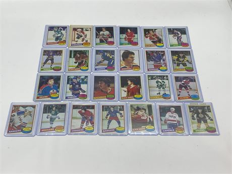 1980S OPC CARDS INCLUDING RAY BOURQUE & MIKE GARTNER RC