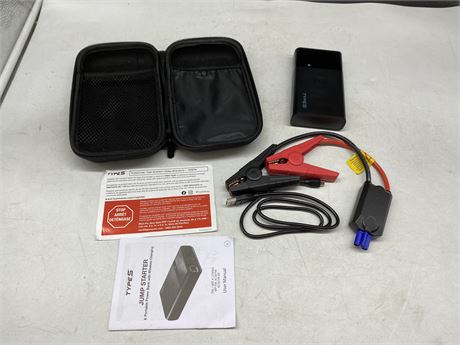 TYPE S JUMP STARTER AND PORTABLE POWER BANK