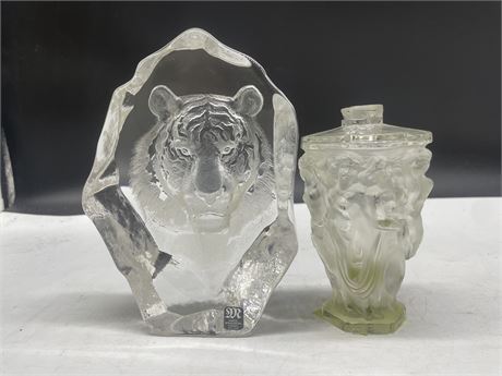 DESNA GLASS BOHEMIAN NUDES & CRYSTAL LION