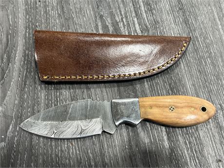 BESCAR STEEL KNIFE W/SHEATH (8”)