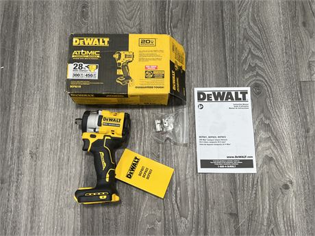 NEW DEWALT 20V COMPACT IMPACT WRENCH - BATTERY & CHARGER SOLD SEPARATELY