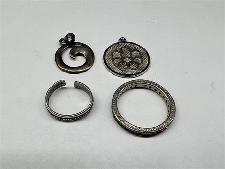 LOT OF STERLING JEWELRY
