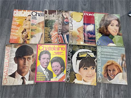 VINTAGE CHATELAINE MAGAZINES WITH PRINCE CHARLES