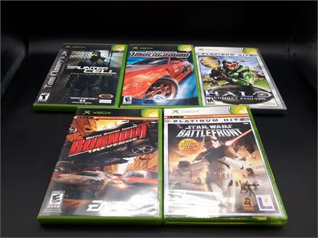 COLLECTION OF XBOX GAMES - VERY GOOD CONDITION