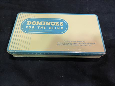 VINTAGE DOMINOS FOR THE BLIND SET