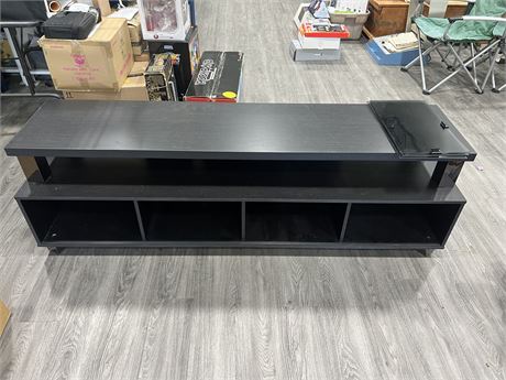 TV / ENTERTAINMENT STAND W/GLASS DOORS (76” wide)