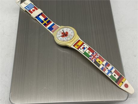 LIMITED EDITION CANADIAN OLYMPIC SWATCH WATCH