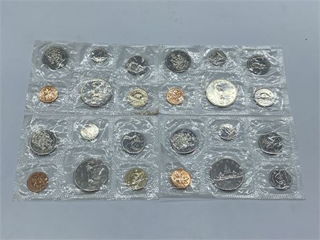 (4) 1981/1982 UNCIRCULATED COIN SETS