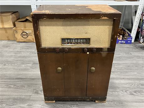 VINTAGE MARCONI RECORD PLAYER / STEREO (34” tall)