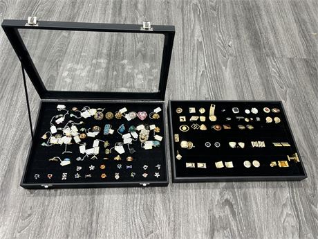 TRAYS OF DECORATIVE RINGS & CUFF LINKS