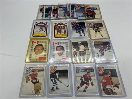 1977-78 TOPPS NHL CARDS W/2 SUMMIT SERIES CARDS