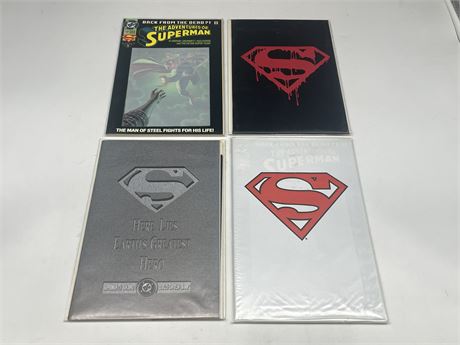 4 MISC SUPERMAN COMICS