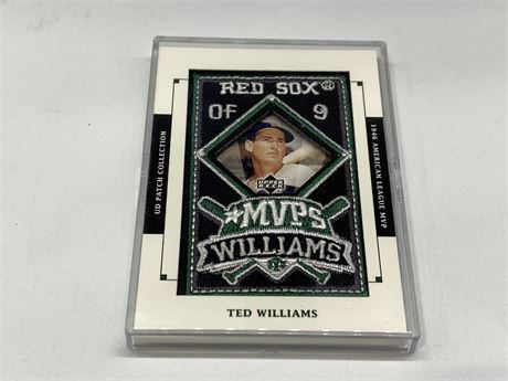 TED WILLIAMS MVP PATCH CARD (2003 UD)