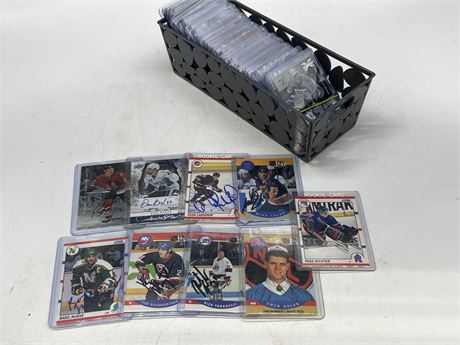 90+ SIGNED NHL CARDS