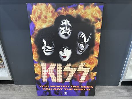 KISS POSTER - MOUNTED 24”x36”