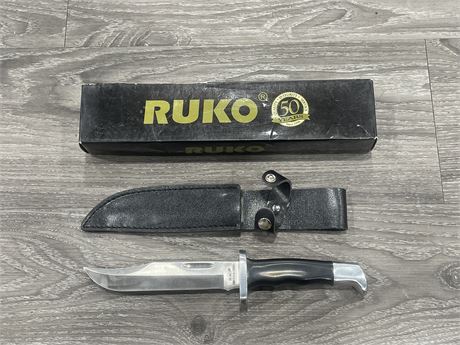 NEW RUKO 6” BLADED KNIFE W/ SHEATH