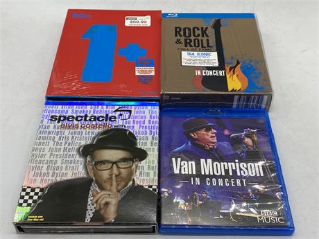 LOT OF 4 BLUE RAY CONCERT SETS