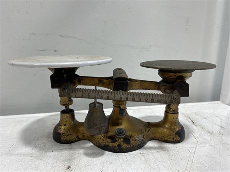 VINTAGE CANDY STORE SCALE - 16” X 7”