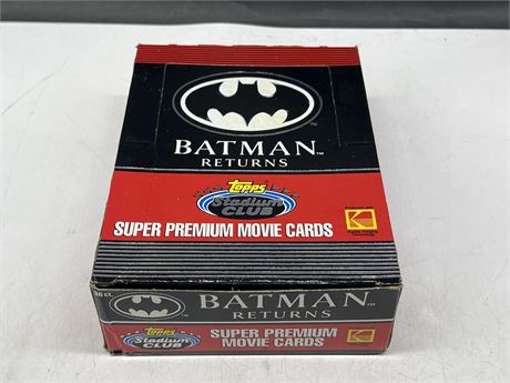 1991 BATMAN RETURNS WAX BOX