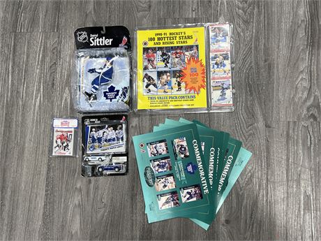 LOT OF HOCKEY COLLECTABLES / CARDS - MOSTLY SEALED