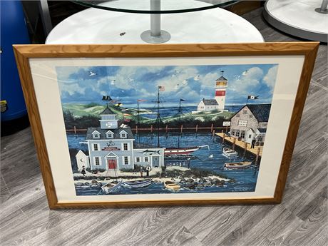 PRINT BY WOOSTER SCOTT - PEACEFUL HARBOUR 42”x31”