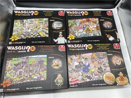 4 COMPLETE WASGIJ PUZZLES