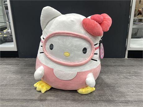 NEW W/ TAGS LARGE HELLO KITTY SCUBA SQUISHMALLOWS STUFFIE 20” TALL
