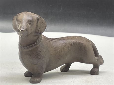 CAST IRON WIENER DOG (6”x3”)