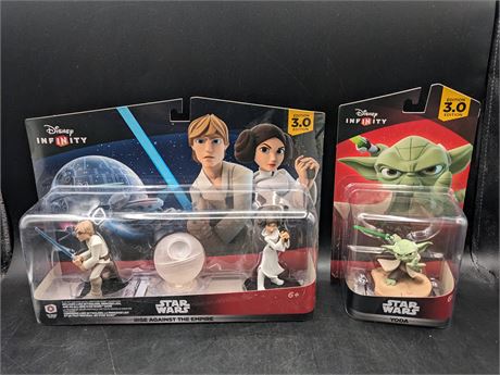 SEALED - COLLECTION OF DISNEY INFINITY 3.0 STAR WARS CHARACTERS