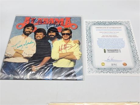 ALABAMA BAND SIGNED LP ALBUM 'THE TOUCH' WITH COA