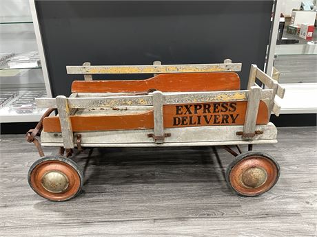 VINTAGE EXPRESS DELIVERY WAGON 42” LONG