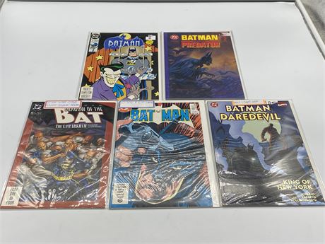 5 BATMAN COMICS