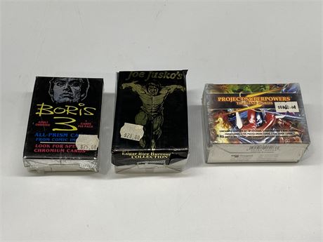 3 COLLECTOR CARD SETS