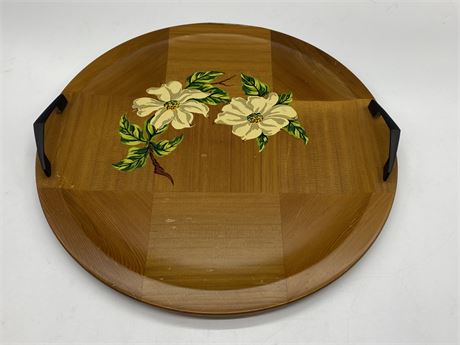 MCM DOGWOOD HANGING WOODEN TRAY BY PANORAMA MADE IN CANADA (15”)