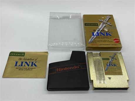 ZELDA II - NES COMPLETE W/BOX & MANUAL - EXCELLENT CONDITION