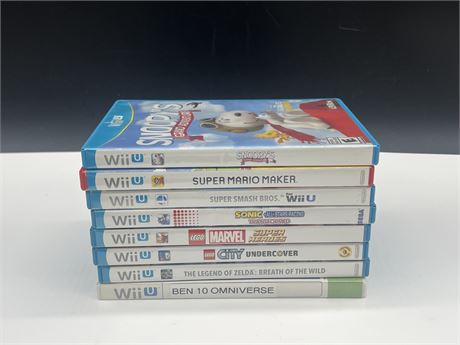 WII U GAMES LOT - SOME HAVE LIGHT SCRATCHING