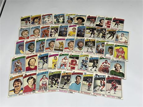 50 OPC 1976-77 CARDS