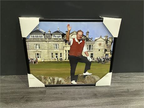 JACK NICKLAUS PICTURE (20”x16”) Glass frame